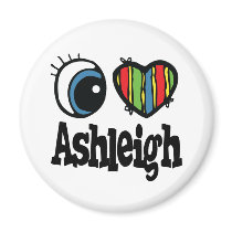 I Heart (Love) Ashleigh Fridge Magnet