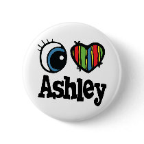 I Heart (Love) Ashley Pinback Buttons