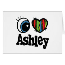 I Heart (Love) Ashley Greeting Cards