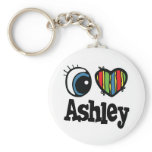 I Heart (Love) Ashley Key Chains