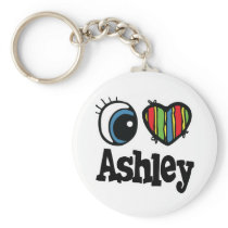 I Heart (Love) Ashley Key Chains