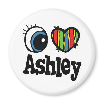 I Heart (Love) Ashley Magnets