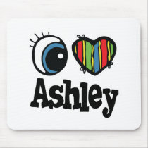 I Heart (Love) Ashley Mouse Mat