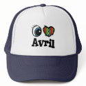 I Heart (Love) Avril hats by eyeheartnames I Heart (Love) Avril hats