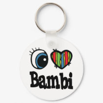 I Heart (Love) Bambi keychains by eyeheartnames I Heart (Love) Bambi keychains