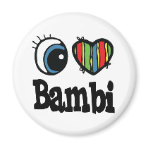 I Heart (Love) Bambi magnets by eyeheartnames I Heart (Love) Bambi magnets