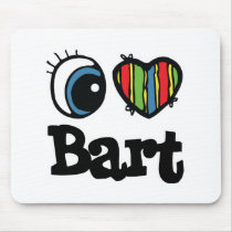 I Heart (Love) Bart Mouse Pad
