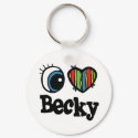 I Heart (Love) Becky keychains by eyeheartnames I Heart (Love) Becky keychains