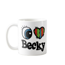 I Heart (Love) Becky Mug