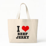 I HEART (LOVE) beef jerky Canvas Bag