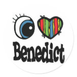 I Heart (Love) Benedict Sticker