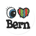 I Heart (Love) Bern stickers