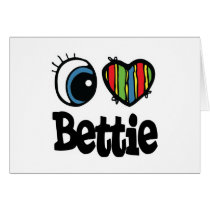 I Heart (Love) Bettie Greeting Cards
