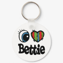 I Heart (Love) Bettie keychains