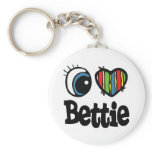 I Heart (Love) Bettie Keychain