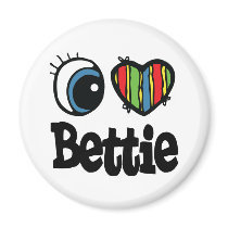 I Heart (Love) Bettie magnets