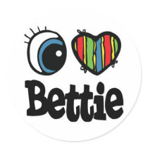 I Heart (Love) Bettie stickers
