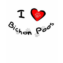 I Heart - Love Bichon Poos t-shirts by dogbreedstshirts I Heart - Love Bichon Poos t-shirts