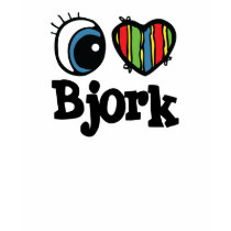 I Heart (Love) Bjork t-shirts by eyeheartnames I Heart (Love) Bjork t-shirts