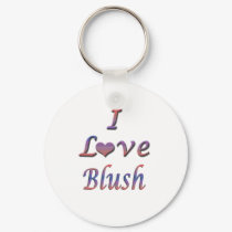 I Heart (Love) Blush keychains