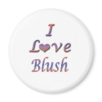I Heart (Love) Blush magnets