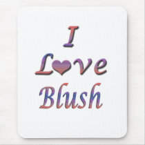 I Heart (Love) Blush mousepads
