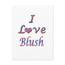 I Heart (Love) Blush Postcard
