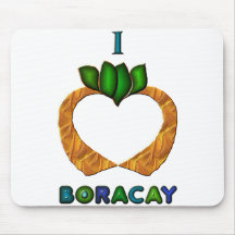 I Heart (Love) Boracay Mousepads