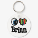 I Heart (Love) Brian keychains