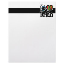 I Heart (Love) Brian Custom Letterhead