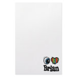 I Heart (Love) Brian stationery