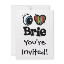 I Heart (Love) Brie Invites
