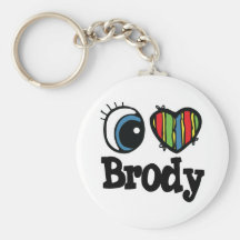 I Heart (Love) Brody Keychain