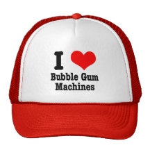 I HEART (LOVE) bubble gum machines Hat