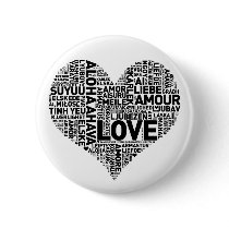 I HEART LOVE PINBACK BUTTON