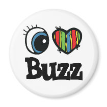 I Heart (Love) Buzz magnets