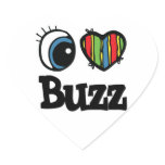 I Heart (Love) Buzz Sticker