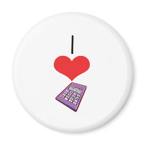 I Heart (Love) Calculators magnets