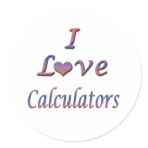 I Heart (Love) Calculators stickers by whatulove I Heart (Love) Calculators stickers