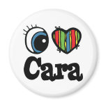 I Heart (Love) Cara magnets