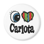 I Heart (Love) Carlota magnets