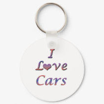 I Heart (Love) Cars keychains