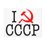 I Heart (LOVE) CCCP Post Card