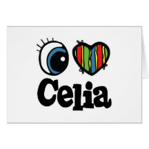 I Heart (Love) Celia Card