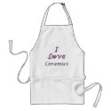 I Heart (Love) Ceramics aprons