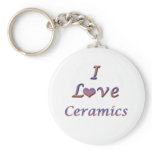 I Heart (Love) Ceramics Keychains