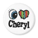 I Heart (Love) Cheryl magnets