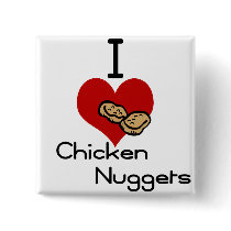 I heart-love chicken nuggets buttons by Edibility I heart-love chicken nuggets buttons