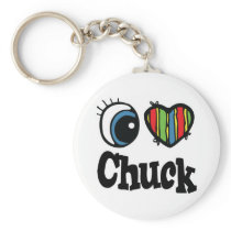I Heart (Love) Chuck Key Chain