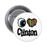 I Heart (Love) Clinton Button